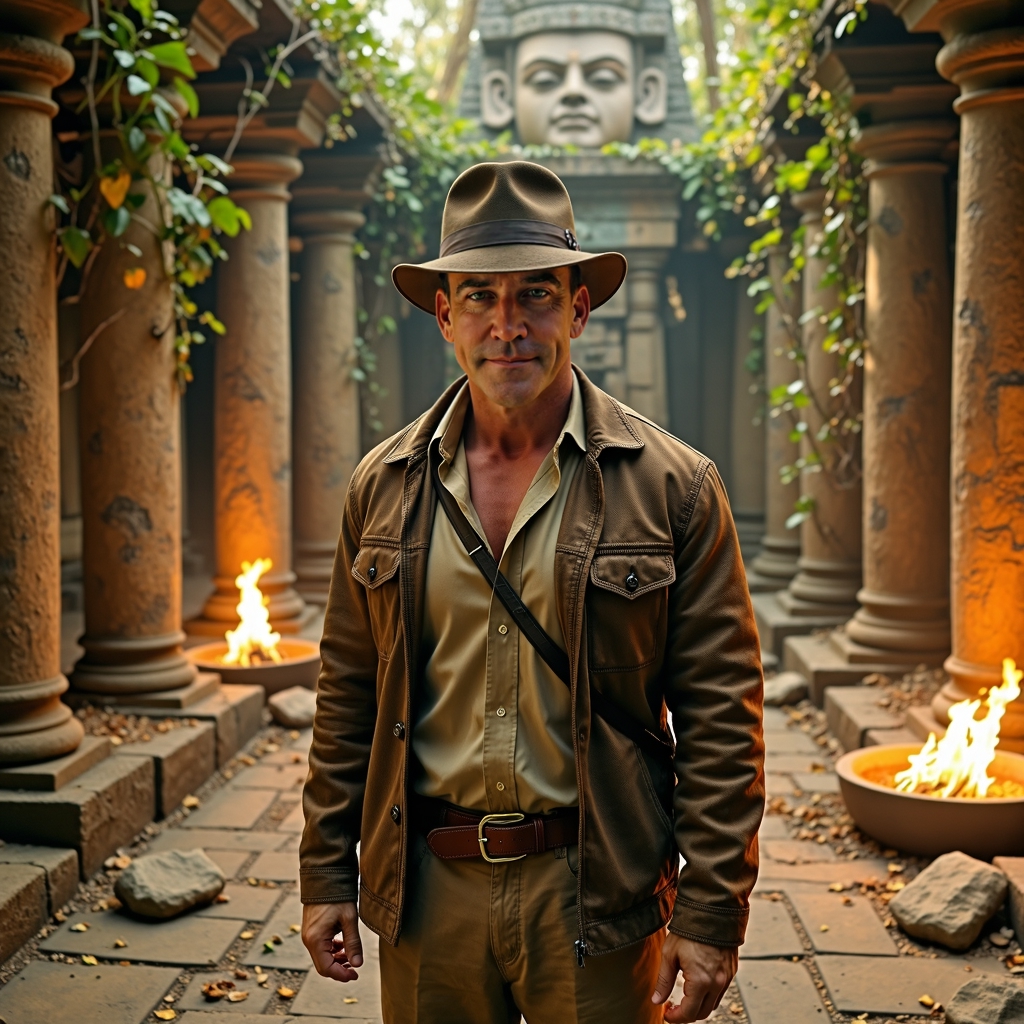 photograph of jon407 green eyed man dres-FLUX TRAI